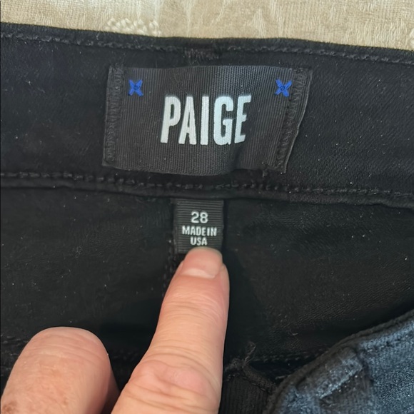 PAIGE High Waisted Black Margot Ultra Skinny Jeans - Picture 8 of 11
